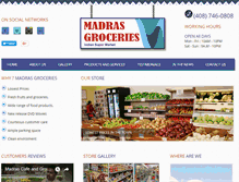 Tablet Screenshot of madrasgroceries.com